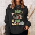 Dad Of The Wild One 1St Birthday Safari Family Sweatshirt Gifts for Her