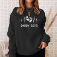 Daddy 2025 Heartbeat The Daddy Father's Day Birth Father Sweatshirt Geschenke für Sie