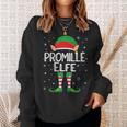 Damen Promille Elfe Kostüm Weihnachten Partnerlook Feiern Lustig Sweatshirt Geschenke für Sie