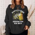 Dart Und Bier Darum Bin Ich Hier Dartscheibe Retro Dart Sweatshirt Geschenke für Sie