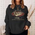 Das Ist Ein Lapp Ding Das Würdest Du Nicht Verstehen Lapp Name Sweatshirt Geschenke für Sie