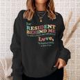 Dear Resident Behind Me Nursing Home Staff Print On Back Sweatshirt Gifts for Her