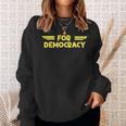 For Democracy Hell Of Diver Hero Gamer Skull Gaming Liberty Sweatshirt Gifts for Her