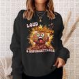 Diarrhea Poop Meme Loud Explosive & Unforgettable Sweatshirt Gifts for Her