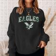 Distressed Eagles Vintage Flying Eagles Fly Bird Sweatshirt Gifts for Her