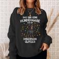 Dobermann Glitter Dog Holder Idea Dobi Dogs Fun Sweatshirt Geschenke für Sie