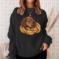 Dog Dachshund Official Favourite Sleeping Dachshund Sweatshirt Geschenke für Sie