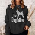 The Dogfather Akita Inu Dog Silhouette Sweatshirt Geschenke für Sie