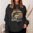 Dont Be Dumb Bassintage Sunset Divertido Pesca Cita Meme Camisa de entrenamiento Regalos para ella