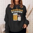 Drinkin Buddies Baby Bottle Son And Dad Matching Fathers Day Sweatshirt Geschenke für Sie