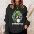 Drummer Boy Musician Drummersaurus Dinosaur Sweatshirt Geschenke für Sie