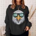 Eagles Lover Cool Bald Eagle's Head With Sunglasses Nature Sweatshirt Gifts for Her