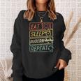 Eat Sleep Rowing Repeat Rowing Sweatshirt Geschenke für Sie