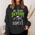 Eat Sleep Skydive Repeat Camisa de entrenamiento Regalos para ella