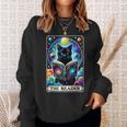 El Lector Tarot Card Cat Libros Amantes Camisa de entrenamiento Regalos para ella