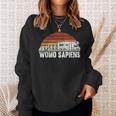 Evolution Caravan Camping Womo Sapiens Sweatshirt Geschenke für Sie