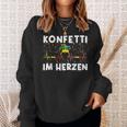 Fancy Dress Confetti In Heart Sweatshirt Geschenke für Sie