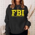 Fbi Federal Office For Investigation Officers 2-Sided Sweatshirt Geschenke für Sie