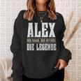 First Name Alex Name Alex Sweatshirt Geschenke für Sie