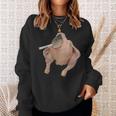 Fish Chicken Face Smoking a Cigarette Funny Meme Sweatshirt Gifts for Her