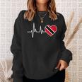 Flag Trinidad And Tobago Heartbeat Sweatshirt Gifts for Her