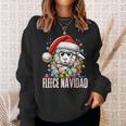 Fleece Navidad Feliz Navidad Sheep Christmas Sweatshirt Geschenke für Sie