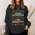 Frohe Arschnachten Ihr Weinlöcher Costume Christmas Sweatshirt Geschenke für Sie