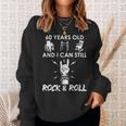 60Th Birthday Rock And Roll 60Th Birthday Gag Sweatshirt Geschenke für Sie