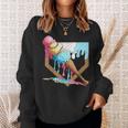 Baseball Ice Cream Dripping Baseball Home Plate Drip Sweatshirt Gifts for Her Baseball Ice Cream Dripping Baseball Home Plate Drip Sweatshirt Gifts for Her