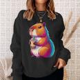 Capybara Bubble Tea Animal Lover Rodent Sweatshirt Geschenke für Sie