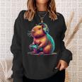 Capybara Gamerideo Games Lovers Capybara Sweatshirt Geschenke für Sie