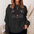 Cat Face Costume For Carnival And Fancy Dress Sweatshirt Geschenke für Sie