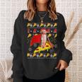 Cat Pizza Ugly Christmas Jumper Party Outfit Sweatshirt Geschenke für Sie