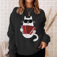 Cat Sunglasses Accordionist Accordion Musician Sweatshirt Geschenke für Sie