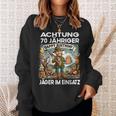 Hunter Forester Birthday 70 Years Old Sweatshirt Geschenke für Sie