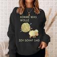 Knitting Saying Comme Was Wolle Ich Sheep Das Sweatshirt Geschenke für Sie