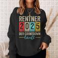 Pensioner 2025 Countdown Running For Retirement Sweatshirt Geschenke für Sie