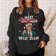 Trump Make Christmas Again Ugly Christmas Sweater Sweatshirt Geschenke für Sie