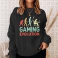 Gaming Evolution Humorideojuego Diciendo Divertido Gamers Camisa de entrenamiento Regalos para ella