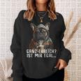 Ganz Ehrlich Ist Mir Egal French Bulldog Slogan Sweatshirt Geschenke für Sie