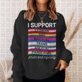 Gay Pride Lgbt Support Trans Pan Lesbian Bi Equality Sweatshirt Geschenke für Sie