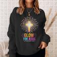 Glow For Jesus Let Your Light Shine Sweatshirt Gifts for Her