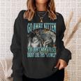 Go Away Kitten Offensive Werewolf Meme Bootleg Graphic Sweatshirt Geschenke für Sie