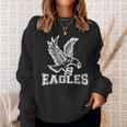 Go Eagles Fly Vintage Eagles Flying Bird Inspirational Sweatshirt Gifts for Her