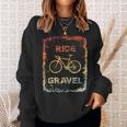 Gravel Bike Rennrad Ride Gravel Cyclocrossintage Retro Sweatshirt Geschenke für Sie