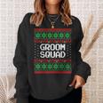 Groom Squad Xmas Bachelor Party Ugly Christmas Sweater Sweatshirt Gifts for Her
