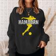 Hamborn Football Kicken Fan Nrw Stadium Yellow Sweatshirt Geschenke für Sie