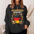 Hamburgo Alemania Souvenir Bandera Alemana Mapa Hamburgoacaciones Camisa de entrenamiento Regalos para ella