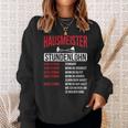 Hausmeister Hourly Wage Haustechnik Janitory Sweatshirt Geschenke für Sie