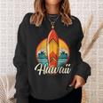 Hawaii Surfing Outfit Aloha Surfboard Retrointage Beach Sweatshirt Geschenke für Sie